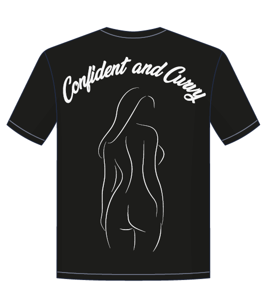 Design trička – Confident and Curvy